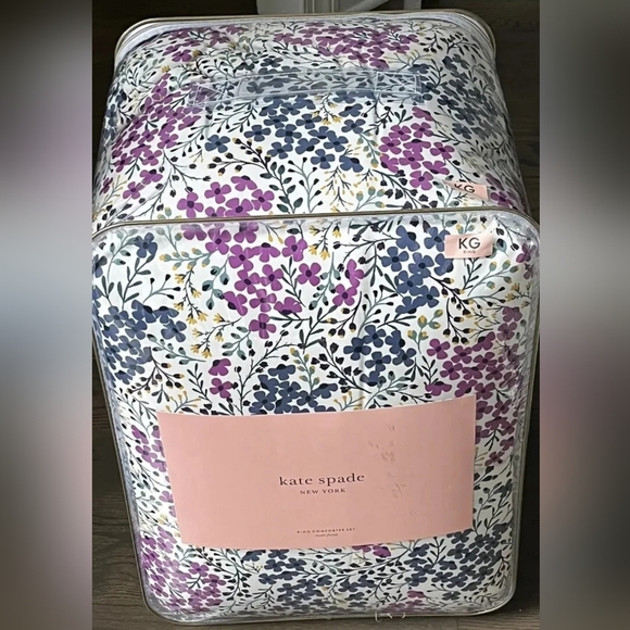 kate spade Bedding 7 Kate Spade Multi Floral Purple Green Blue